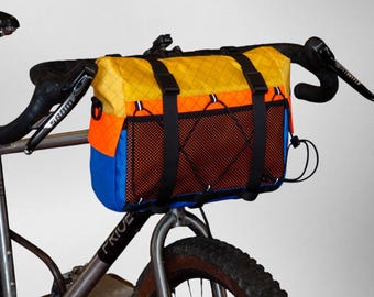 Colorful Bike Bag Set: Rainproof Handlebar Bag with Magnetic Buckles