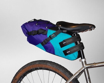 Colorful Rainproof Seat Bag: Orange, Purple, Light Green - 15L