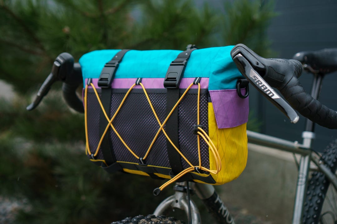 Colorful Bike Bag Set: Rainproof Handlebar Bag With Magnetic