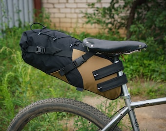 Colorful Rainproof Seat Bag: Orange, Purple, Light Green - 15L