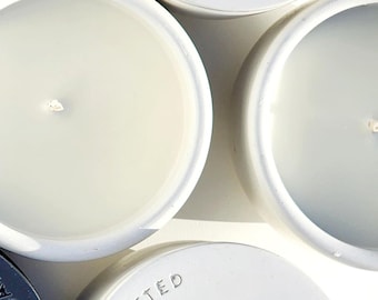 Scented Soy Wax Candles/ Concrete Vessel / Naturel Scents Co. / Concrete Home Decor / Handcrafted/ Artisan All Natural Soy Candles