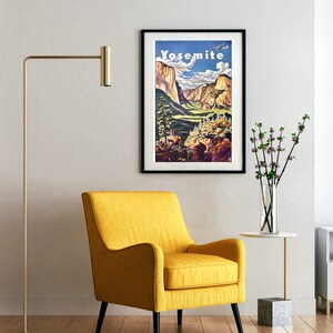 Téléchargement d'art numérique Yosemite - Dimensionné pour affiche, carte postale, journal, album photo, etc.