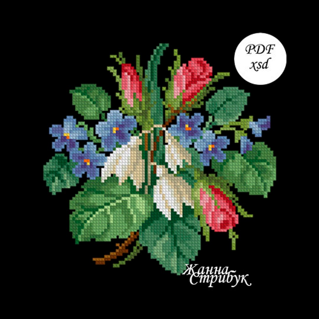 Cross Stitch Pattern 020224 Petitpoint Zhanna Stribuk PDF Xsd Etsy