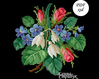 cross stitch pattern 020224 petitpoint Zhanna Stribuk PDF xsd