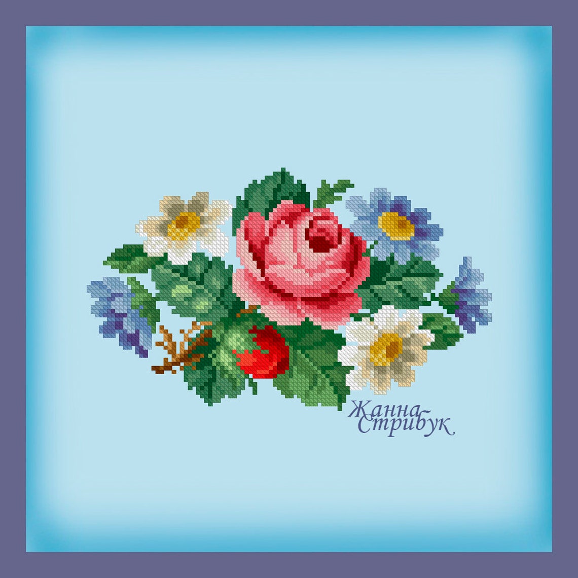 Cross Stitch Pattern Petitpoint Zhanna Stribuk PDF Xsd Etsy