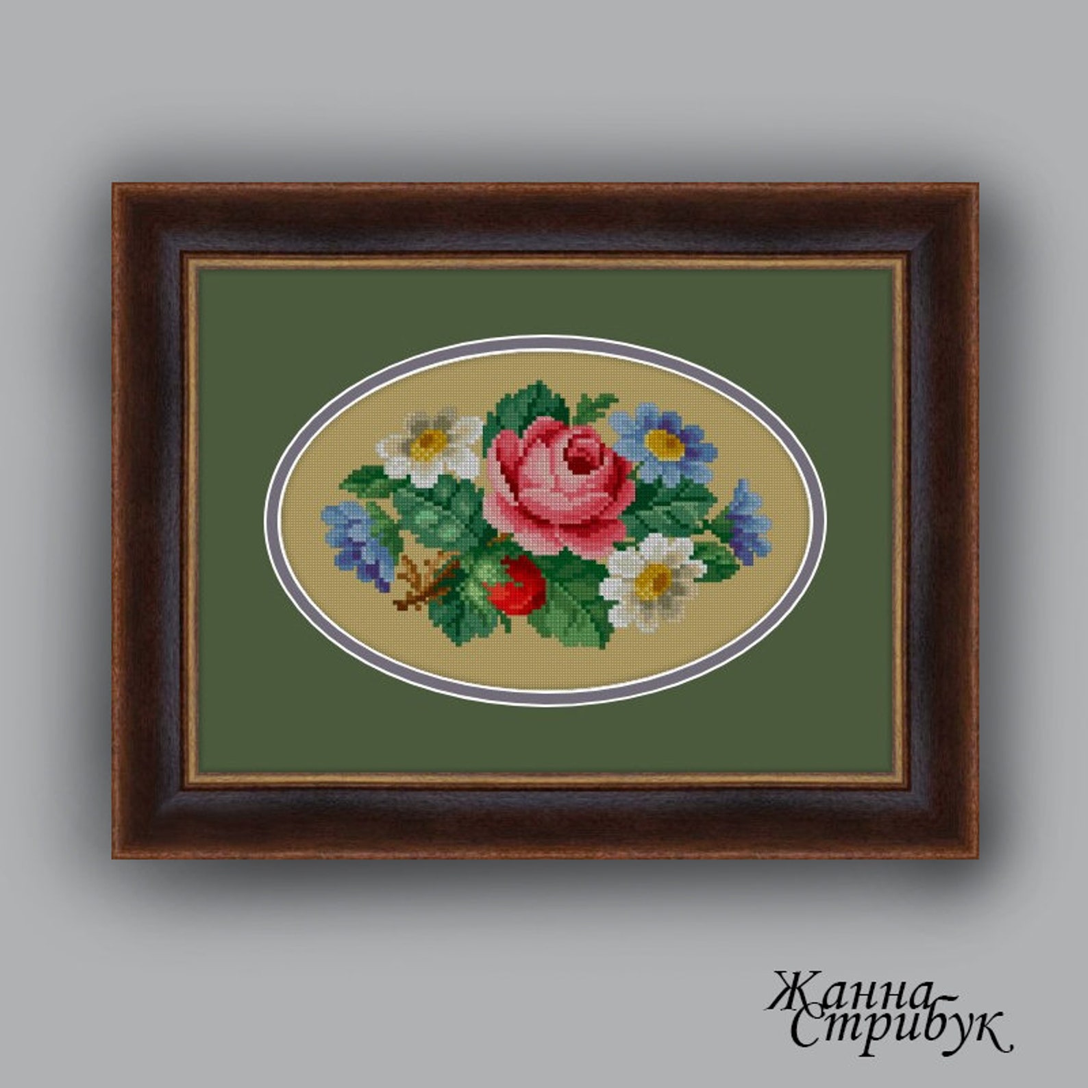 Cross Stitch Pattern Petitpoint Zhanna Stribuk PDF Xsd Etsy