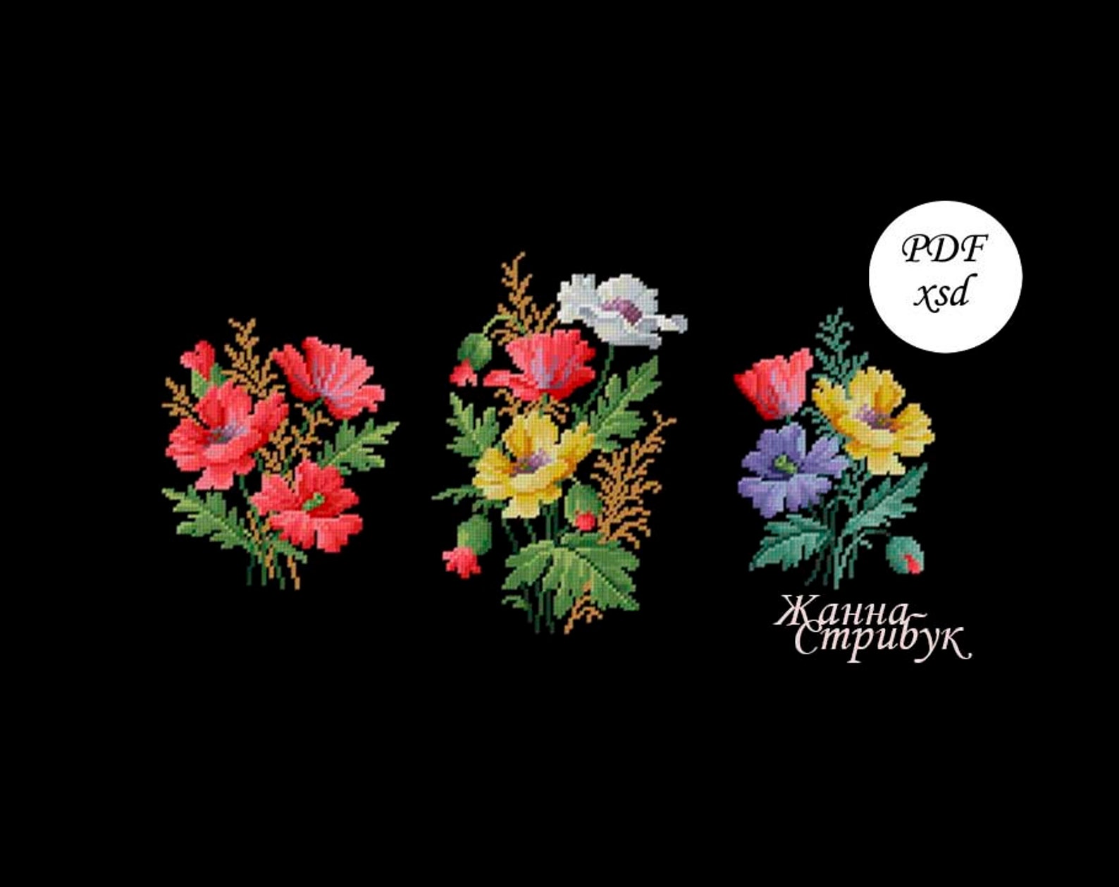 Cross Stitch Pattern Zhanna Stribuk PDF Xsd Etsy