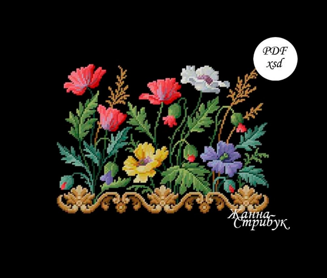Cross Stitch Pattern Petitpoint Zhanna Stribuk PDF Xsd Etsy UK