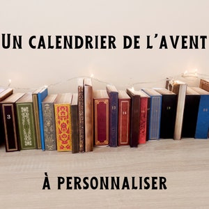 Calendrier de l'avent bibliothèque en PDF 24 livres à imprimer et remplir calendrier de l'avent personnalisable DIY de l'avent image 3