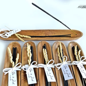 Incense Holder - Wedding Guest Gifts, Personalized Favors, Bridal Shower Favors, Memorial Gift, Wedding Party Favors for Guest in Bulk