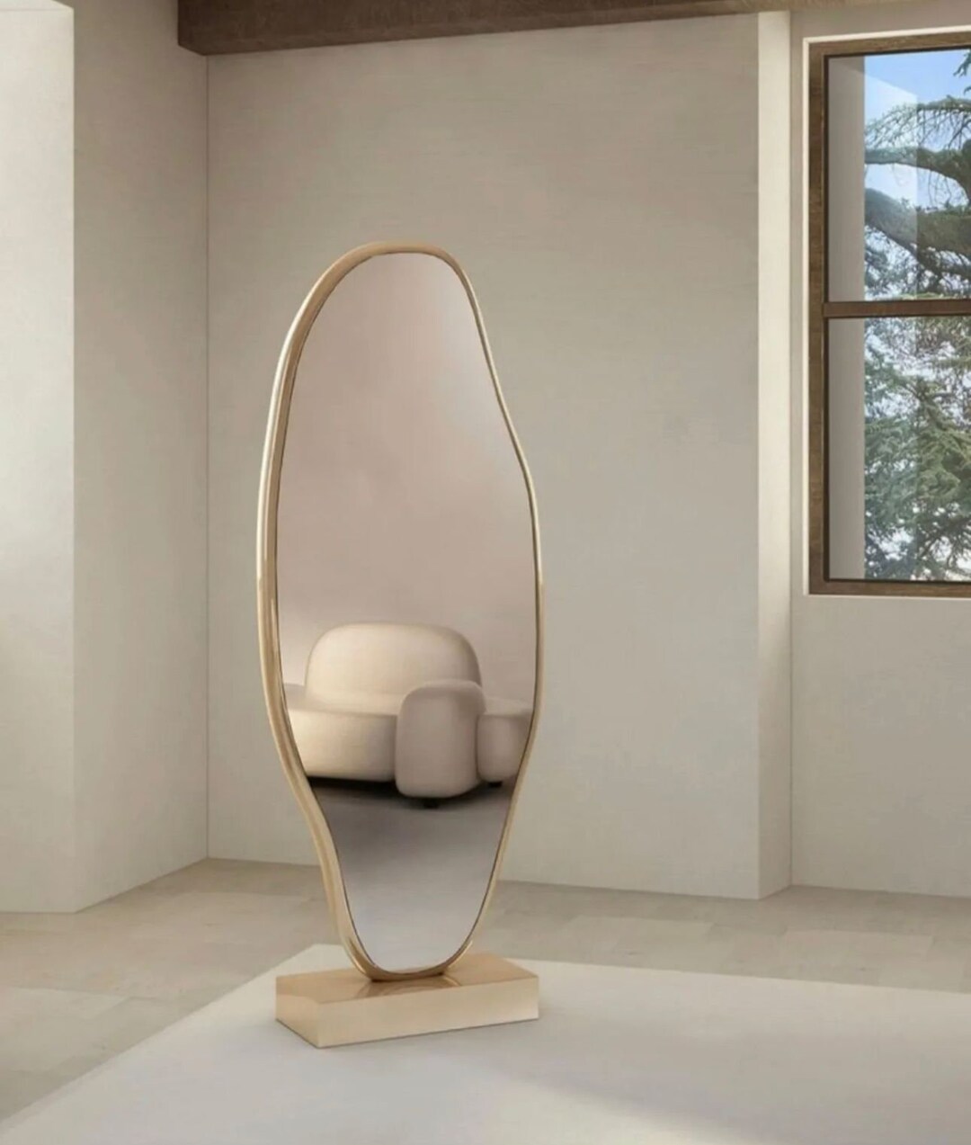 Asymmetric Mirror Ultralux Full Length Mirror Etsy