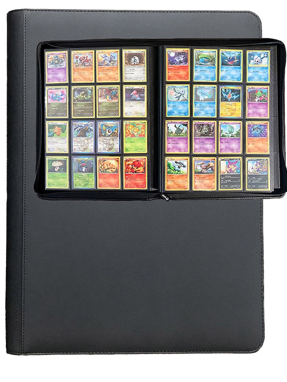pokemon card binder 16 pocket Custom Designed 16 Pocket Card Binder