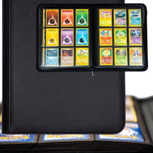 Album Cartes - Classeur Carte Pokemon - Classeur de Cartes Portable Avec  Fermeture éclair - Compatible Avec Le Jeu de Cartes TCG - 50 pages peut  contenir 400 cartes (A) : : Jeux et Jouets