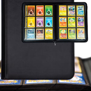 Album Cartes - Classeur Carte Pokemon - Classeur de Cartes Portable Avec  Fermeture éclair - Compatible Avec Le Jeu de Cartes TCG - 50 pages peut  contenir 400 cartes (A) : : Jeux et Jouets