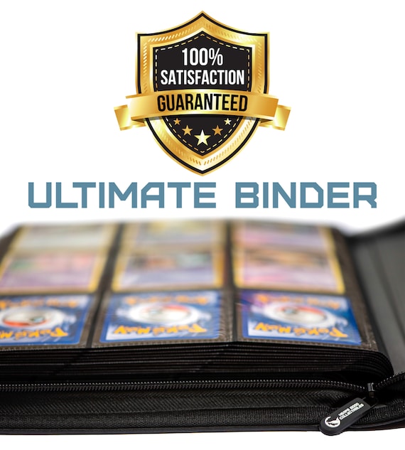 leather trading card binder ROTHRATHER Premium Leather Top Loader Binder for cards, 9 Pockets Trading  Card Binder Sleeves, 360 Cards, Black, Pack 1
