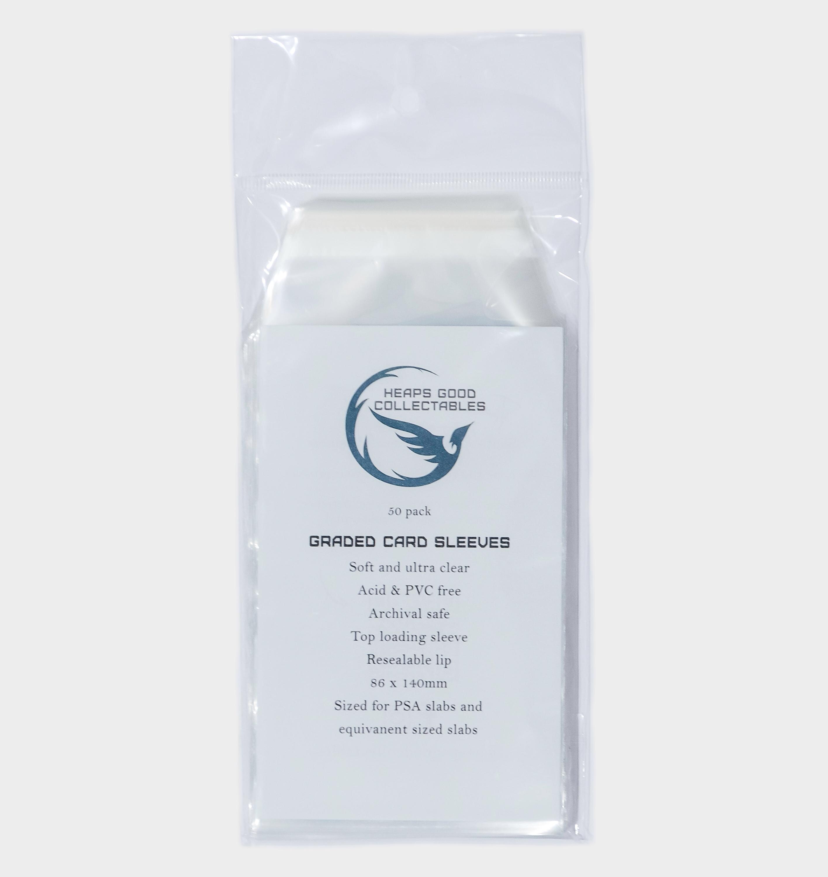 PSA Graded Card Slab Sleeves: Ultra Clear, Reusable Adhesive - 50 Pack -  Etsy