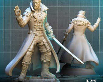 Clint Arcane Swordman  - Epic Stls for Dungeon and Dragons to print at home