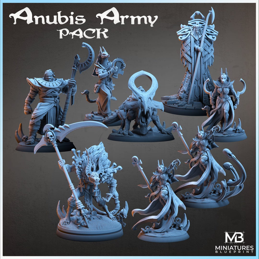 Anubis Army PACK - Epic Stls for Dungeon and Dragons to Print at Home ...