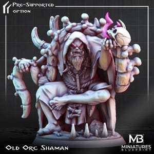 Old Orc Shaman - Epic Stls for Dungeon and Dragons to print at home