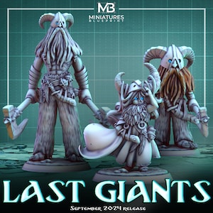Last Giants - FULL STL PACK for Dungeon and Dragons to print at home