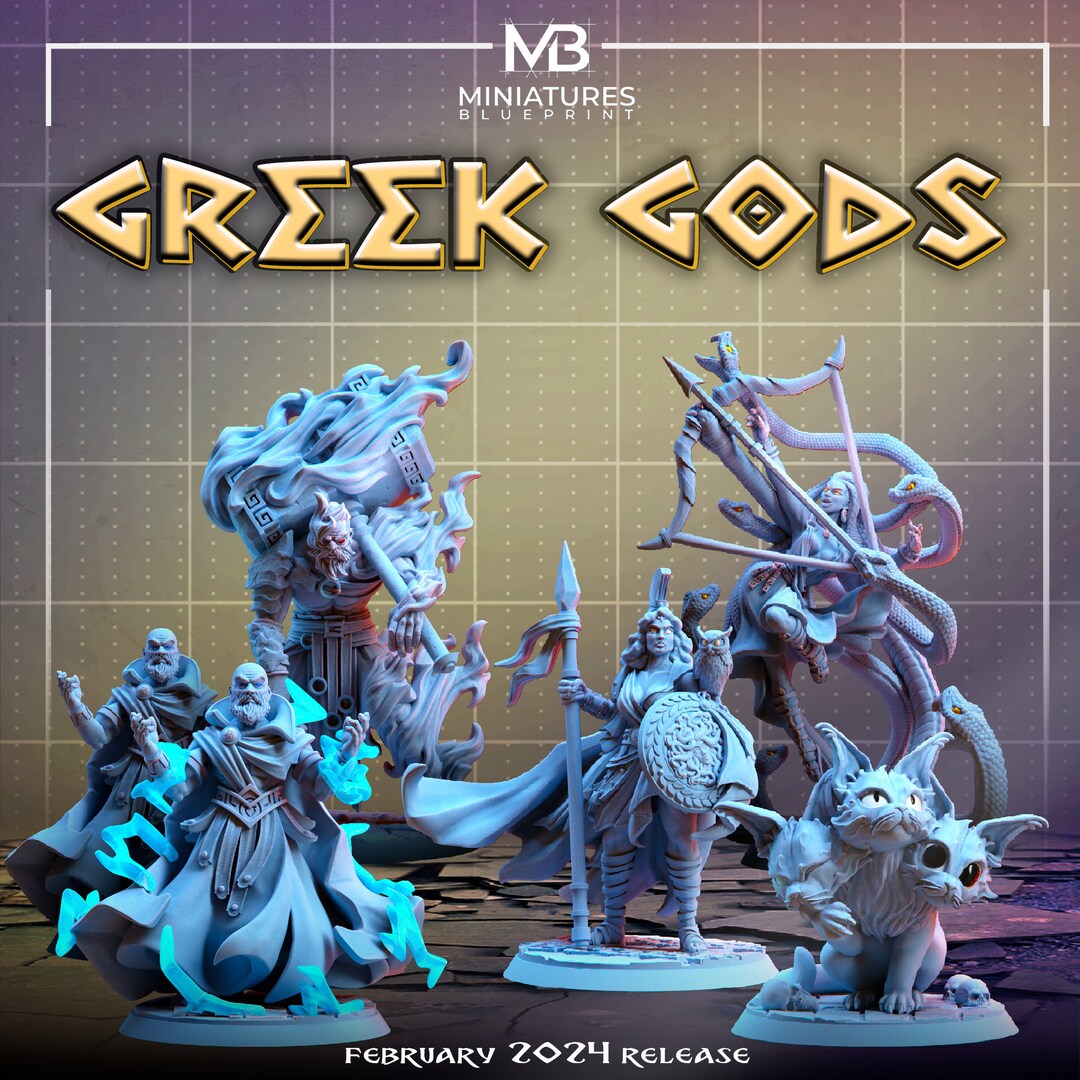 Greek Gods - Epic Bundle for Dungeon and Dragons to Print at Home - Etsy