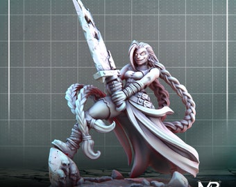 Ninijix Crazy Paladin - Epic Stls for Dungeon and Dragons to print at home