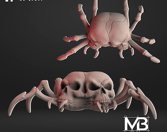 Siamese Spider Skull  - Epic Stls for Dungeon and Dragons to print at home