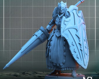 Maid Knight 03 - Epic Stls for Dungeon and Dragons to print at home