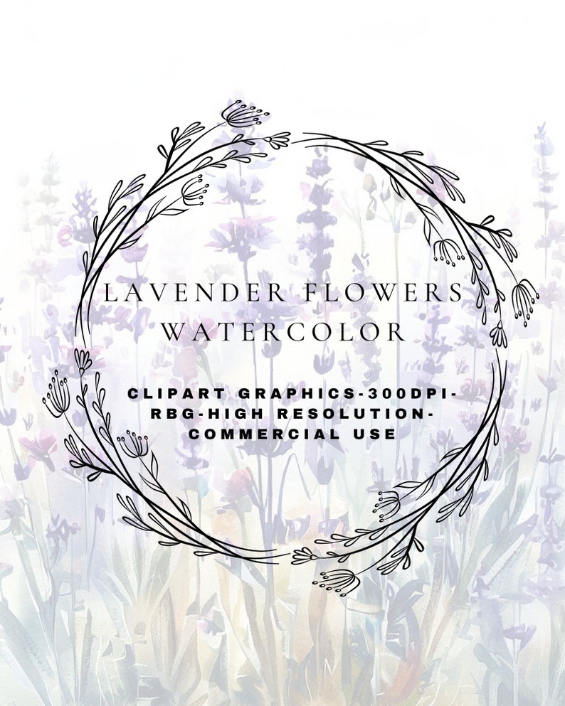 Lavender Flower Art Wall Art Digital Printondemand Etsy