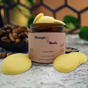 Cocoa Puffs Butter | Organic Cocoa Butter Cream | Vegan Cocoa Butter | Organic Cocoa Butter | Luxury Skincare