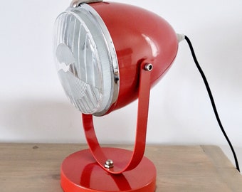 Lampe phare rouge 2CV vintage édition années 90