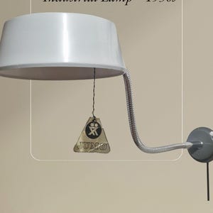 Vintage JUMO 750 Industrial Lamp – New Old Stock – 1950s Desk Light – French Mid-Century Modern