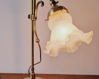 Jugendstil-Bronzelampe 1920