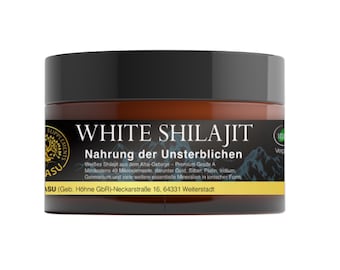 White Shilajit - Brakshun - Stone Oil Mineral Extract - High Dosage - Premium Quality