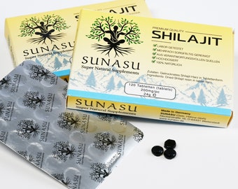 Mumijo Shilajit Original - 120 Tabletten / Drops hochdosiert | 65-80% Fulvinsäure