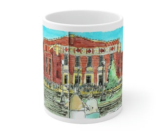 MUNICIPAL AUDITORIUM, Shreveport, La Sketch - Ceramic Mug 11oz