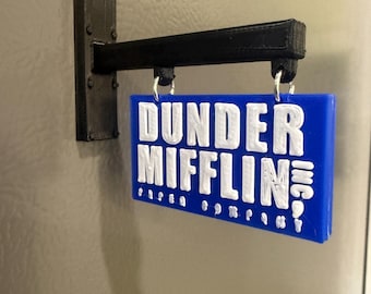 3D Printed Dunder Sign Refrigerator Magnet Office Inspired Kitchen Décor