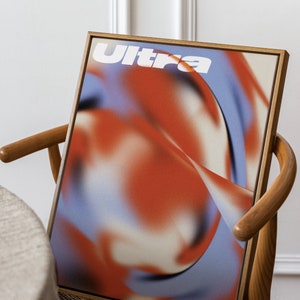 Tonad norrskensposter, trendig väggkonst (digital nedladdning)