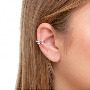 Silver Loop EarCuff - Handmade in Brazil - 925 Sterling Silver