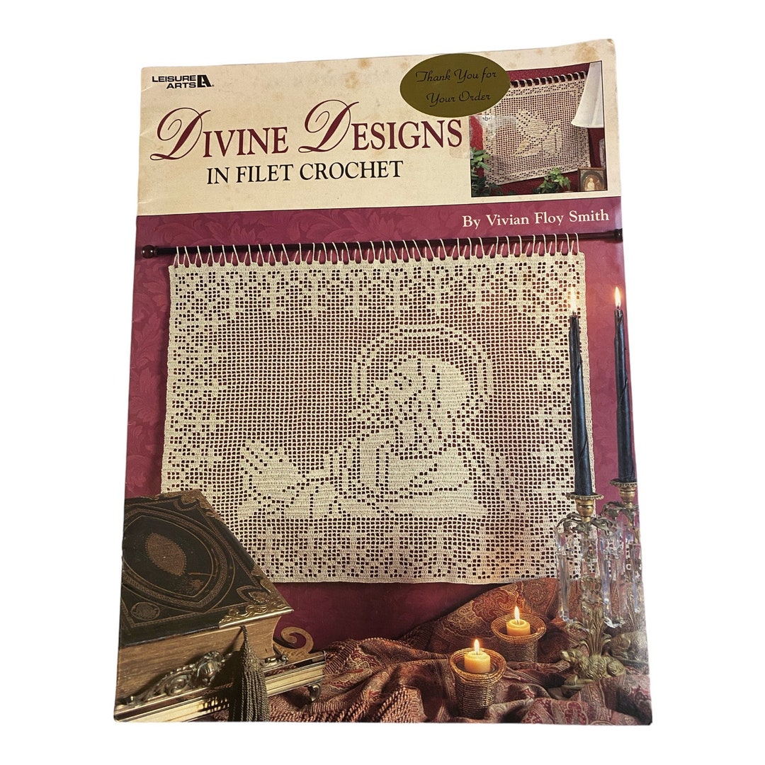 Divine Designs Filet Crochet Patterns Book Lord's Prayer Wall Hangings ...