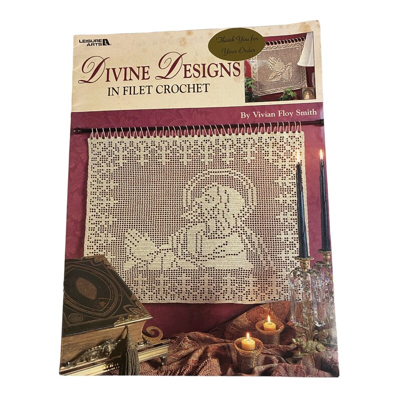 Divine Designs Filet Crochet Patterns Book Lord's Prayer Wall Hangings ...