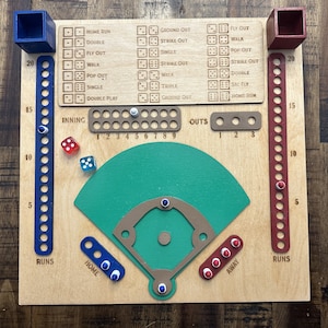 Baseball Board Game SVG and EPS files for Laser