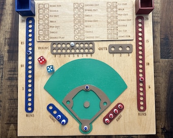 Baseball Board Game SVG and EPS files for Laser