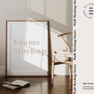 Single vertical frame mockup in home interior, print frame mockup, Digital frame mock up, Print mockup, Mockup Poster, ISO A size mock up