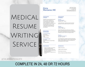 Medical Resume Customised for Professional Custom Medical Resume CV Professional Resume New Job CV Professional Medical Customized Resume