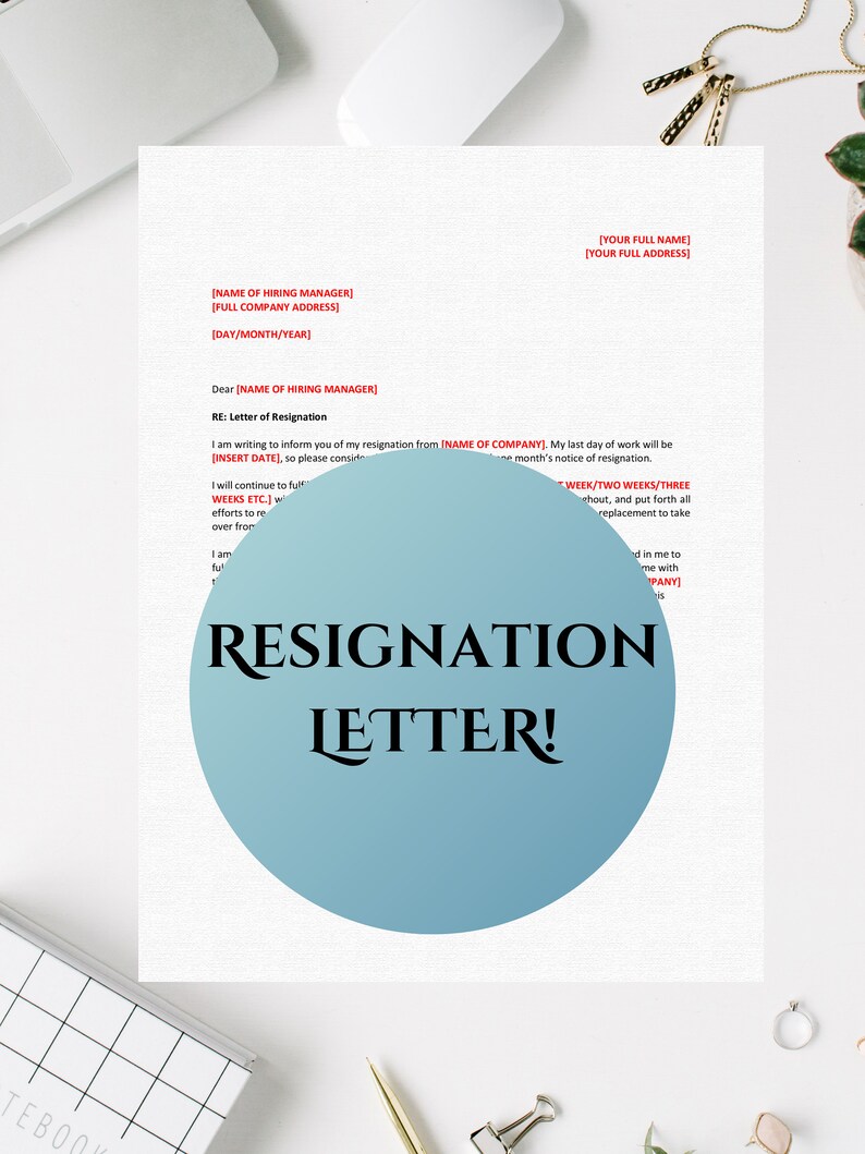 Canva Resignation Template Microsoft Word Resign Letter Etsy Canva Resignation Template Microsoft Word Resign Letter Etsy