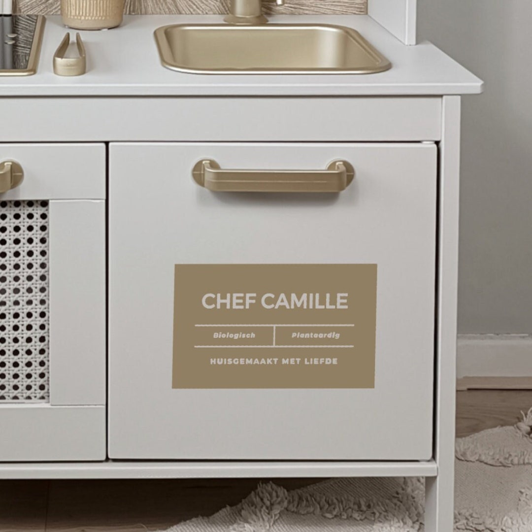 Personalized Name Sticker Play Kitchen / IKEA Duktig Little Etsy