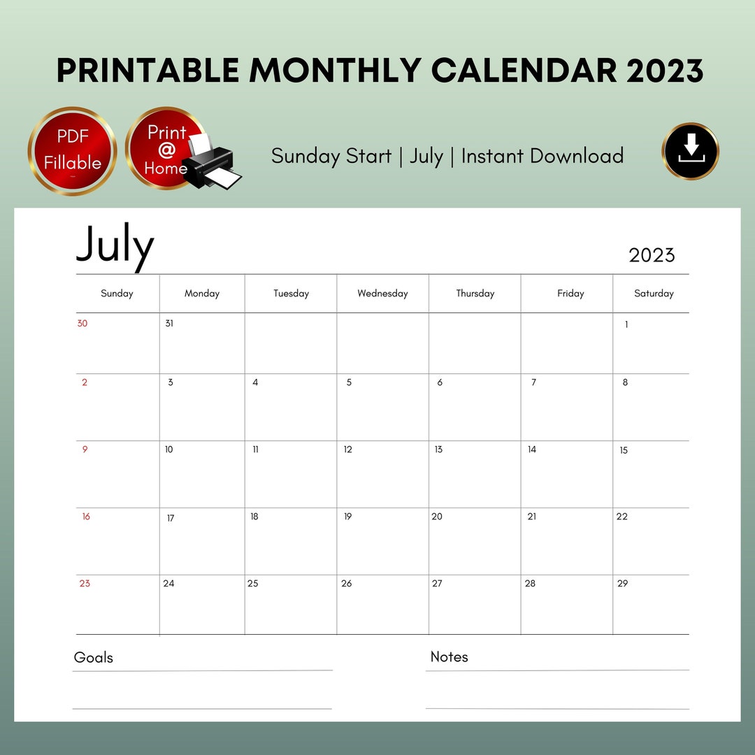 july-2023-calendar-printable-july-monthly-planner-a4-a3-etsy-canada
