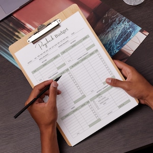 2 Paycheck Budget ,Overview Template, Printable |Budget Template ,A4 A5 US Letter PDF| PaycheckBudget Printable Budget Binder|Budget Planner image 4