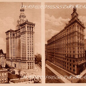 Kit de diário vintage de Nova York, Nova York - pacote de papel, diário de viagem, papel de arte digital, folhas de colagem de alta resolução - DOWNLOAD INSTANTÂNEO